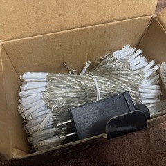 🎄【未使用】イルミネーション LEDライト 60m 緑・白 各1本🎄の画像