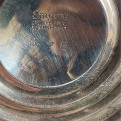 銀製　燭台　starring刻印ありの画像