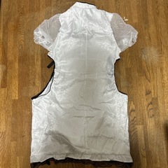 白 チャイナドレス ミニ丈 韓国風 セクシー コスプレ パーティー 衣装の画像