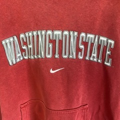 【T00013】NIKE（ナイキ）カレッジ スウェット　プルオーバー パーカー　L　90s-00s　古着の画像