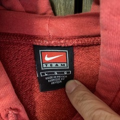 【T00013】NIKE（ナイキ）カレッジ スウェット　プルオーバー パーカー　L　90s-00s　古着の画像