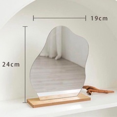 ウェルカムスペース　ウェーブ　ミラー 装飾 卓上ミラー結婚式の画像