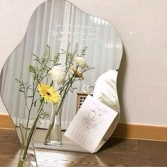 ウェルカムスペース　ウェーブ　ミラー 装飾 卓上ミラー結婚式の画像