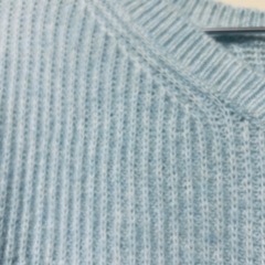 studio clip ライトブルーニットの画像