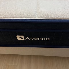 【使用2年】ZINUS 布張り ダブルベッドフレーム &Avenco 高反発マットレス セットの画像