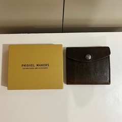 phigvel フィグベル ショートウォレット ブラック ブラウン 財布 メンズの画像