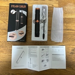 ホットビューラー 挟む 充電式 2way マツエク対応 クリップ 黒 USB式の画像