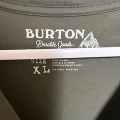 BURTON 長袖Tシャツ XL オリーブ　未使用品　バートン　ロンT 長袖の画像