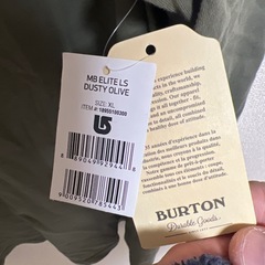 BURTON 長袖Tシャツ XL オリーブ　未使用品　バートン　ロンT 長袖の画像