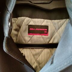 Mr.JUNKO　メンズコート　黒　ハイカラー　Ｌ　中古　送料が高いので取りにこれる方限定の画像