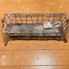 【IKEA】未使用 BYGEL スパイスラック フック カゴ 金属の画像