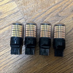 T20 LED ウインカー バルブ 4個 ハイフラ抵抗 アンバー ピンチ部違いの画像