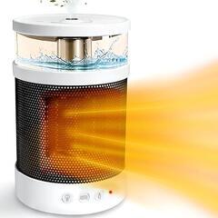 セラミックヒーター 小型 電気ファンヒーター 加 湿機能付きの画像