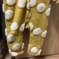 動物デザインロンパース（イエロー・90cm）の画像