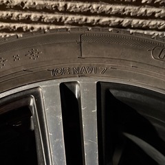 17インチ  7J+38 114.3 4本冬タイヤ付きセット　　　　の画像