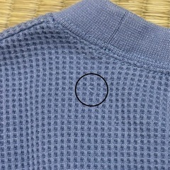 メンズ　Tシャツ　水色パイル生地の画像