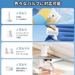 新品 電動空気入れ 空気抜きの画像