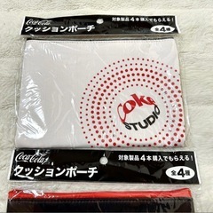 貴重品✨コカ・コーラ Coca-Cola クッションポーチ 非売品 2個セットの画像