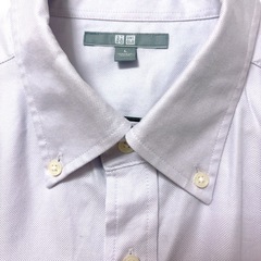 ユニクロ UNIQLO ボタンダウンシャツ ラベンダー Lサイズ の画像