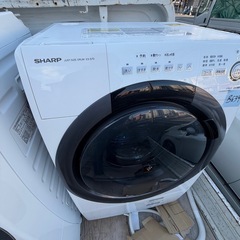 NO B639🌈福岡市内配送設置無料✨🌈ES-S7D-WL ドラム式洗濯乾燥機 ホワイト系 [洗濯7.0kg /乾燥3.5kg /ヒーター乾燥(水冷・除湿タイプ) /左開き] 2019ねn2019年の画像