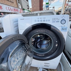 NO B639🌈福岡市内配送設置無料✨🌈ES-S7D-WL ドラム式洗濯乾燥機 ホワイト系 [洗濯7.0kg /乾燥3.5kg /ヒーター乾燥(水冷・除湿タイプ) /左開き] 2019ねn2019年の画像
