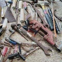 職人さんの道具の画像