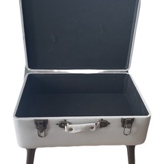 椅子、収納、インテリア　大容量　グレー　スツールの画像