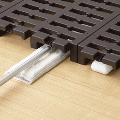 ベストコ 連結できる マルチパレット プラスチック すのこ ブラウン 37.5×74cm 日本製 MA-4221④の画像