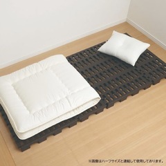 ベストコ 連結できる マルチパレット プラスチック すのこ ブラウン 37.5×74cm 日本製 MA-4221③の画像