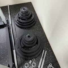 【引き取りの場合割引あり】IROTEC パワーラック一式【ベンチなし】シャフト・プレート・Vバー付きの画像