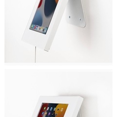 サンワサプライ iPad用スチール製スタンド付きケース　セキュリティワイヤーの画像