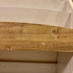 絵本棚　ウッドホワイト&ナチュラル　絵本ラック　子供部屋の画像