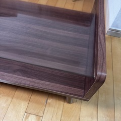 ローテーブル　ガラス天板の画像