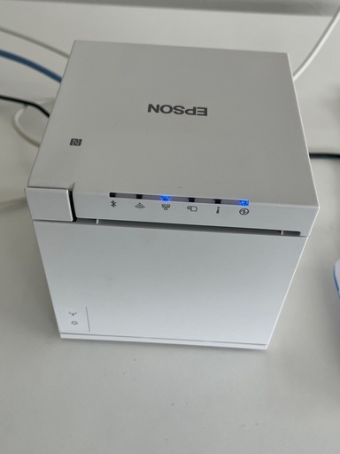 美品EPSON プリンター　バーコードリーダー スタンド　カードリーダー　セット