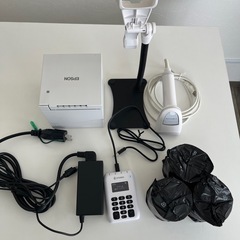 美品EPSON プリンター　バーコードリーダー スタンド　カードリーダー　セットの画像