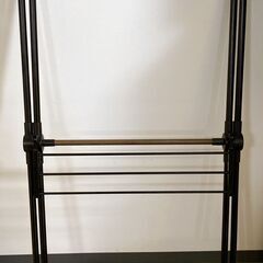  M621 NITORI ニトリ コンパクト X型 物干し ブラック の画像