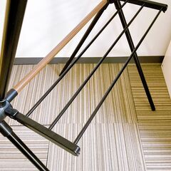  M621 NITORI ニトリ コンパクト X型 物干し ブラック の画像