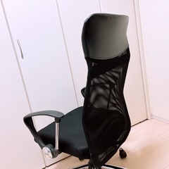 【短期掲載】ハイバックチェア　上部レザー使用　高さ調整可の画像