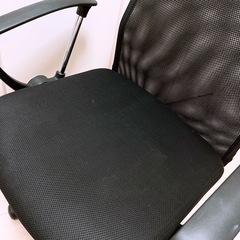 【短期掲載】ハイバックチェア　上部レザー使用　高さ調整可の画像