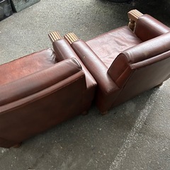 差し上げます　無料　早い者勝ち レトロ　ソファ　　の画像