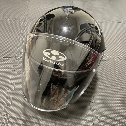 Kabuto OGK exceed ジェットヘルメット　黒　メタリック　L
