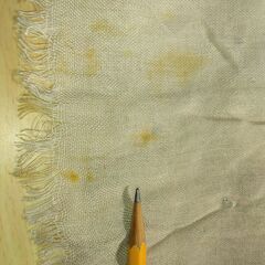 ストール　ブラウン×ホワイトの画像