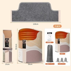 パネルヒーター 足元 急速加熱 75℃ 5段調整モード お手入れ簡単 タイマーの画像