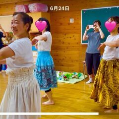 ふちえ幼稚園でママ＆おばあちゃまのためのフラダンス🌸体験会のお知らせ🌸プアアアリイフラスタジオ🌸の画像