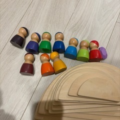 積み木、
モンテッソーリ美品の画像