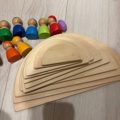 積み木、
モンテッソーリ美品の画像