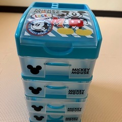 ミッキーマウス★5段収納ケース★引出チェスト★小物入れの画像