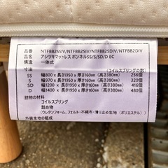 (バラ売り可)ベッドフレームとマットレスの画像