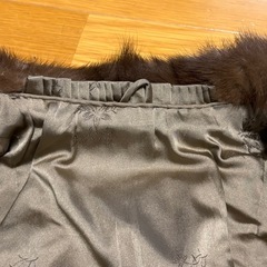 毛皮ハーフコートの画像