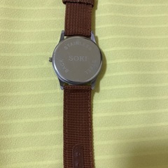 【未使用】SOKI★キャンバスベルト★ミリタリー腕時計　日付表示の画像